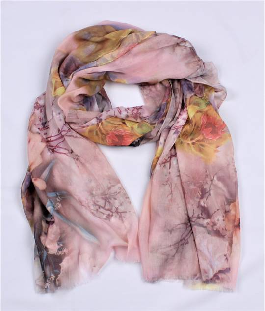 Alice & Lily printed scarf pink Style : SC/4867PNK